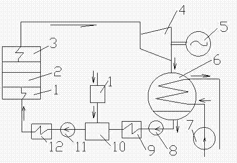 Multi-working-medium backheating type Rankine cycle system