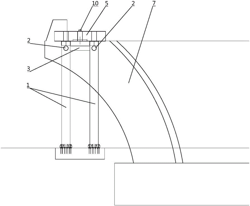 Main beam side-span closure construction method for bond beam cable-stayed bridge