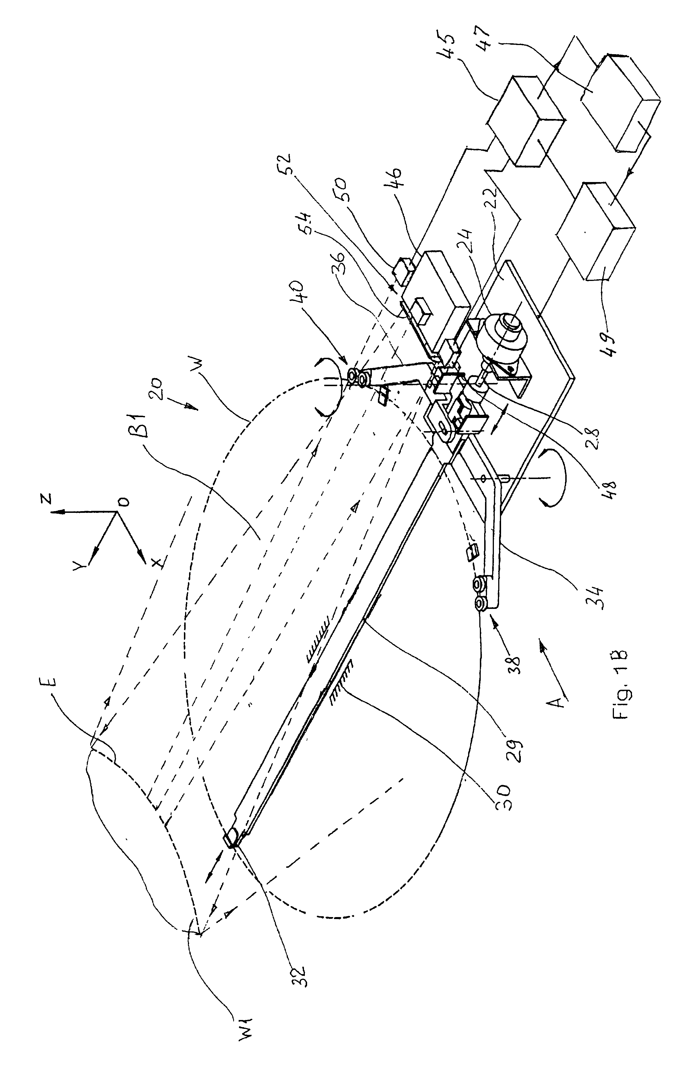 Mapping sensor system for detecting positions of flat objects