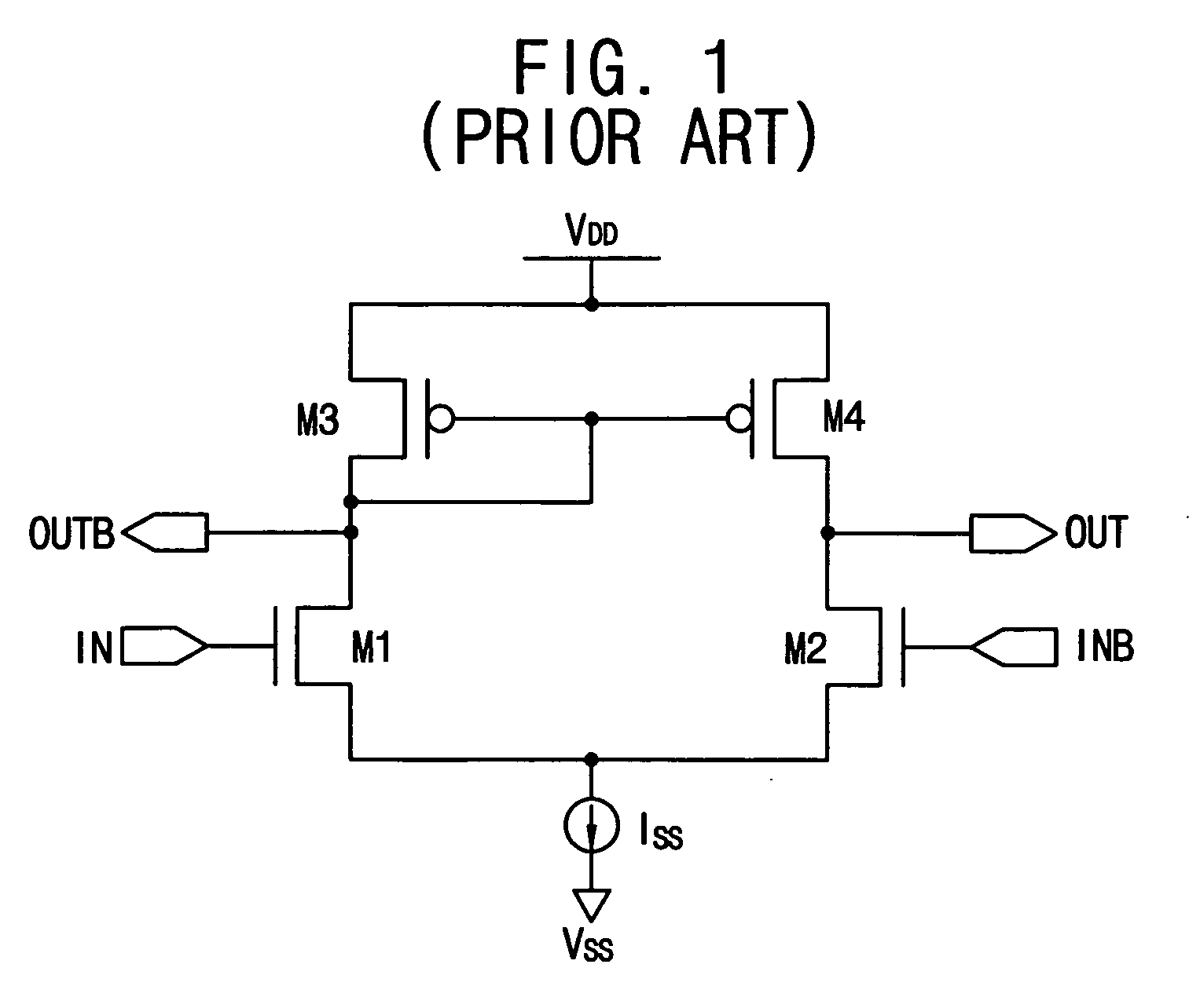 Self biased differential amplifier