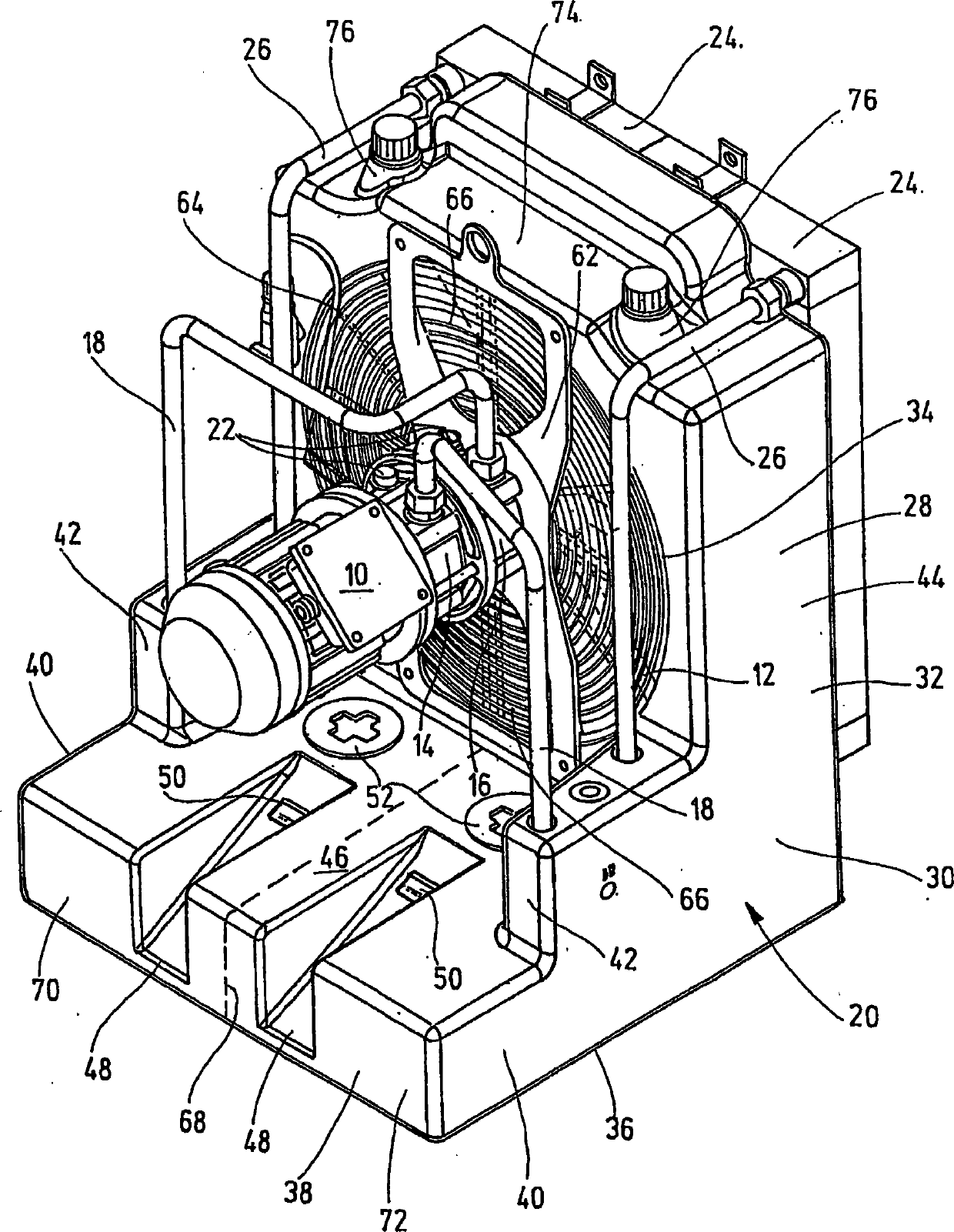 Fluid cooling device