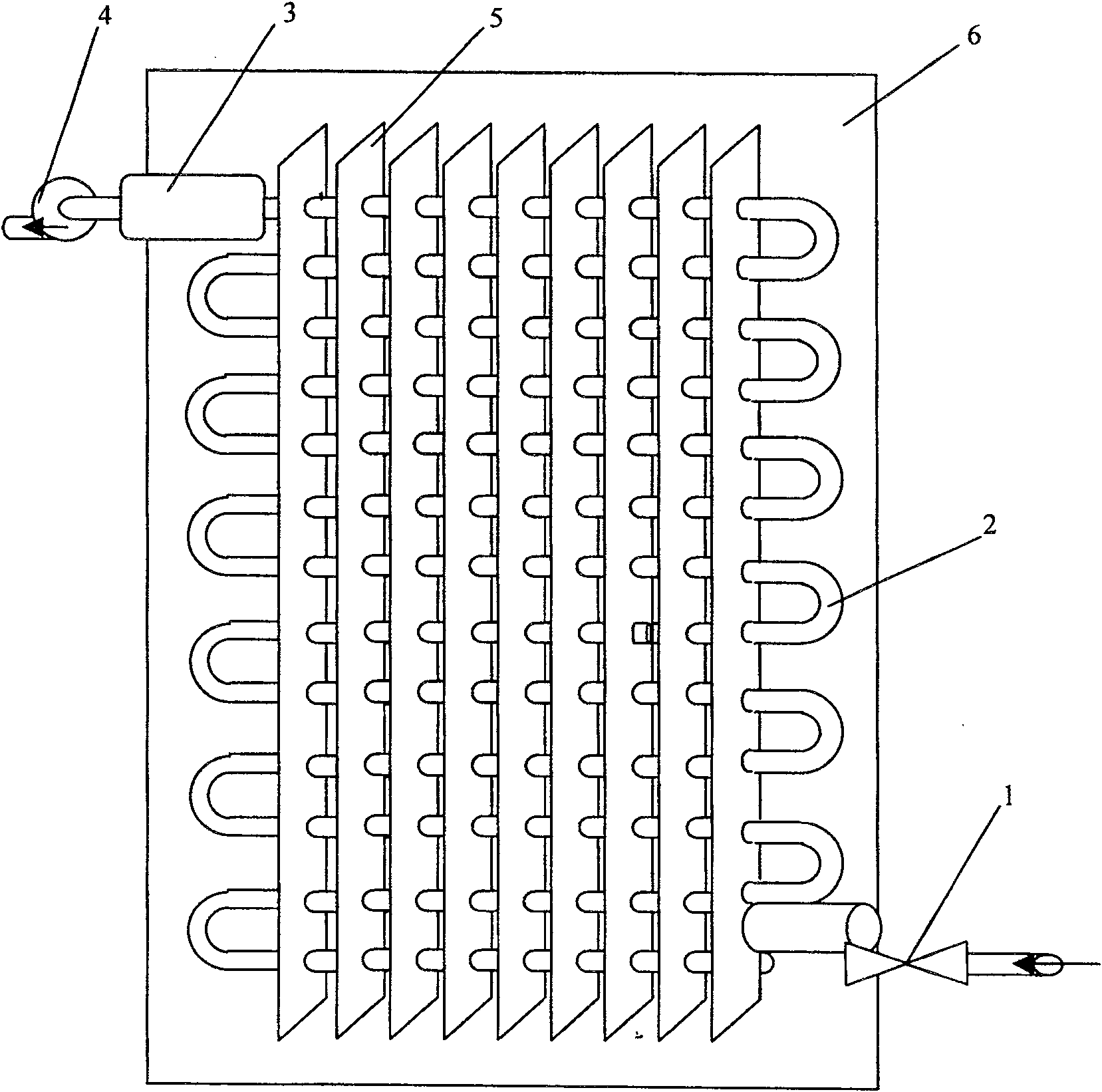 Hot water evaporator of solar heat energy conversion system