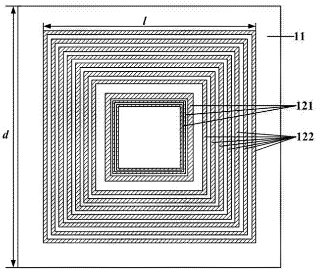 Reflective array radiating element and planar reflective array antenna