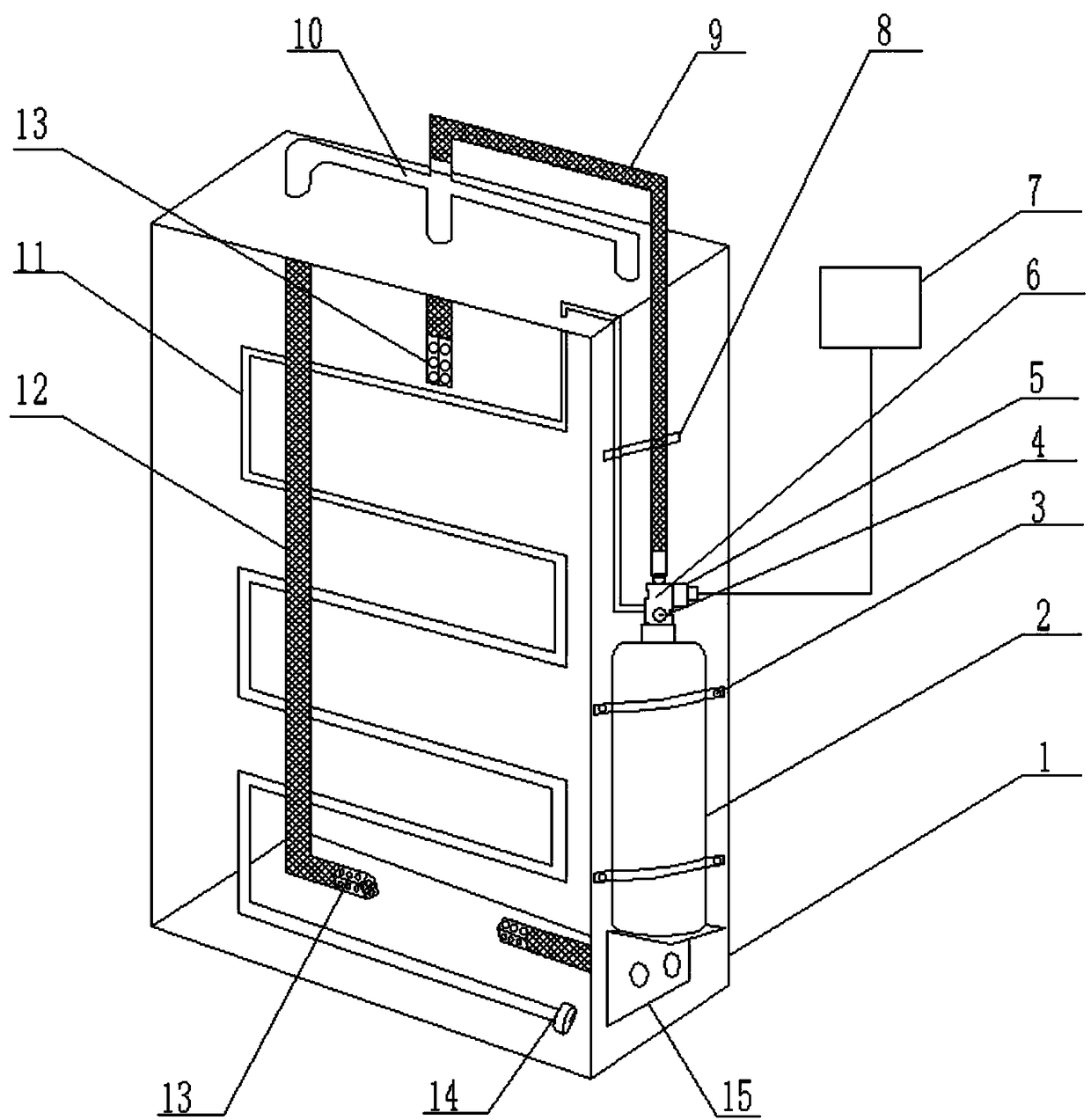 Novel fire detection extinguisher