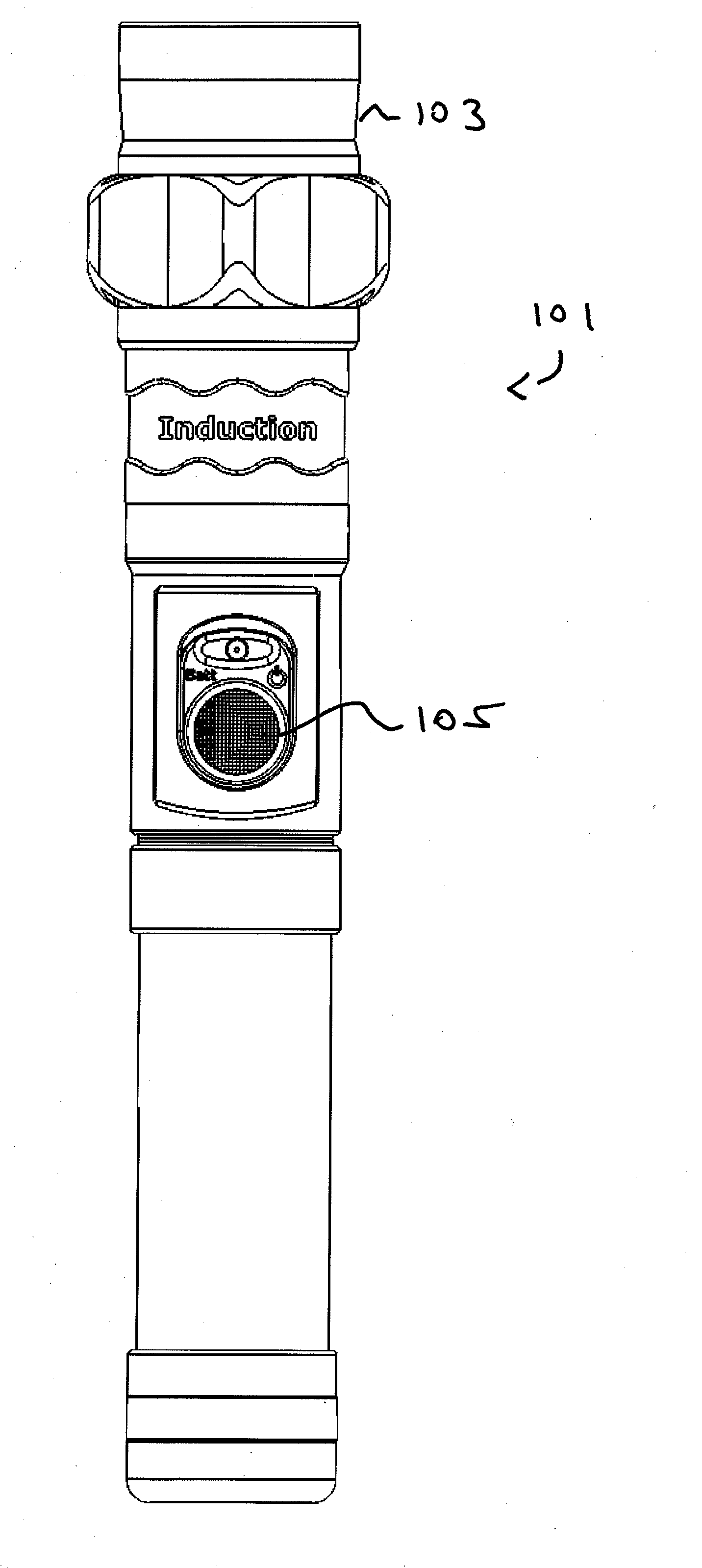 Inductive Flashlight Charging System with Concentric Coils