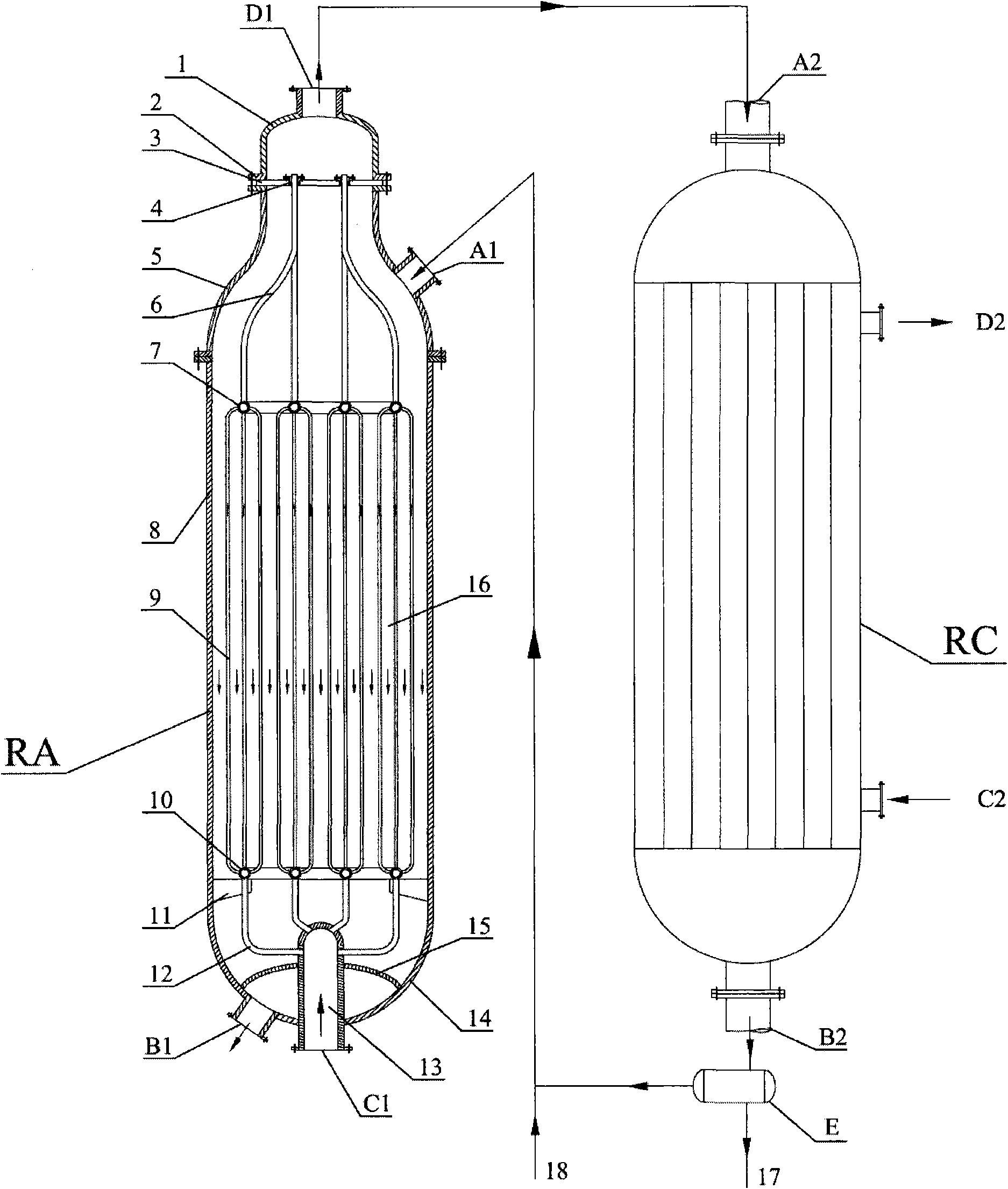 Method for producing oxalic ester by gas phase CO coupling