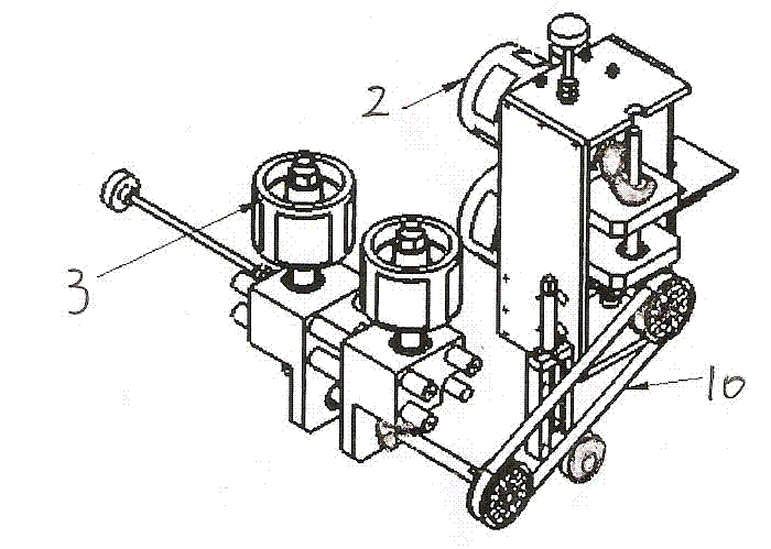 Four-side roll printing block cutting machine