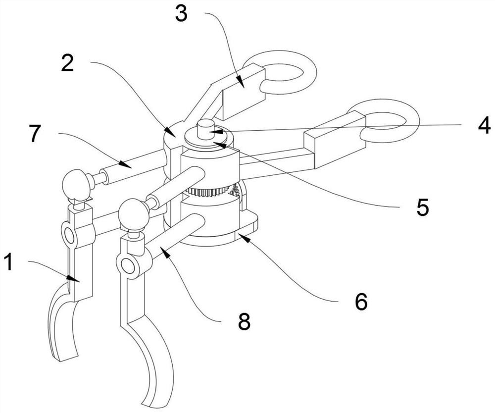 Orthopedic sternum retractor with radian adjustable structure