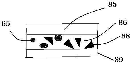 Anti-counterfeiting mark capable of forming rainbow spot features