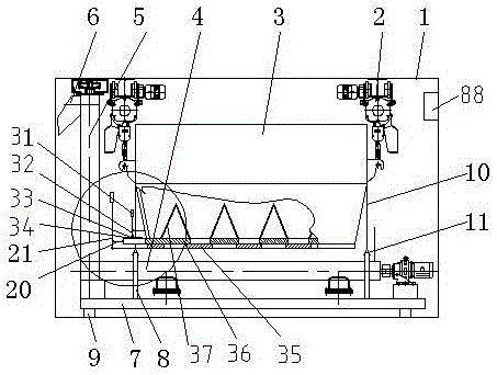 Grouting material feeding device of shield machine