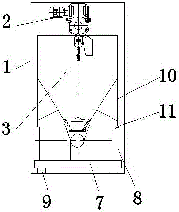 Grouting material feeding device of shield machine