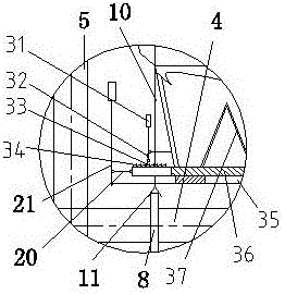 Grouting material feeding device of shield machine