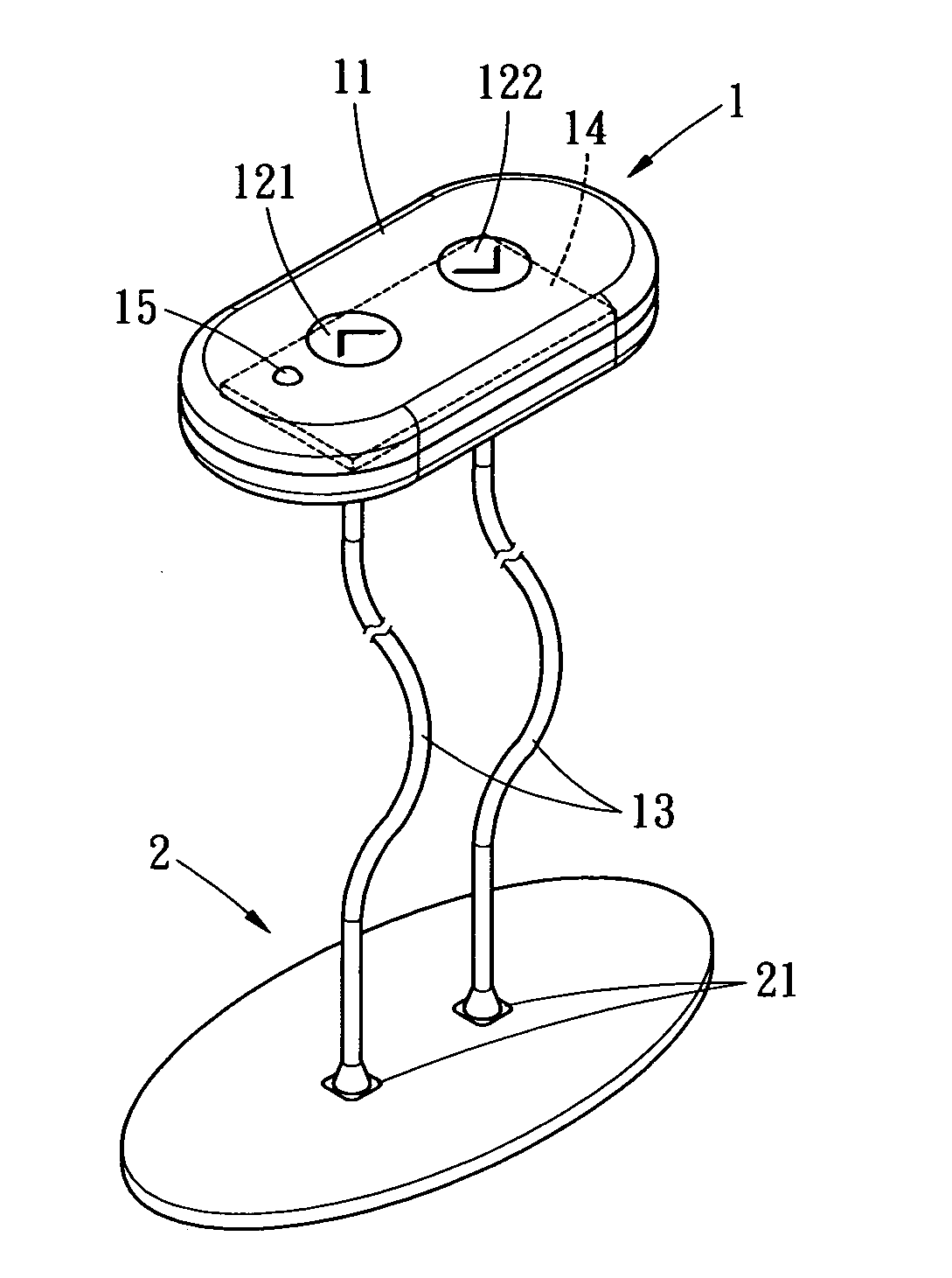 Electrical impulse apparatus for facial massage