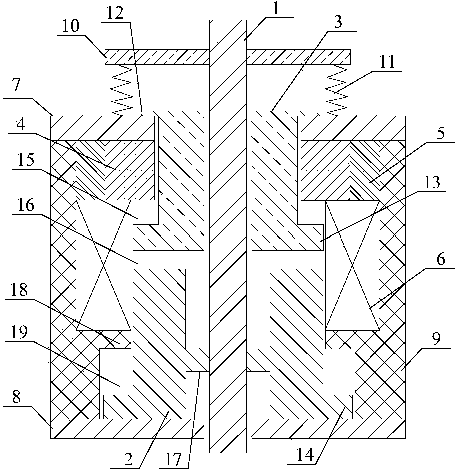 Double-acting iron core permanent magnet operating mechanism