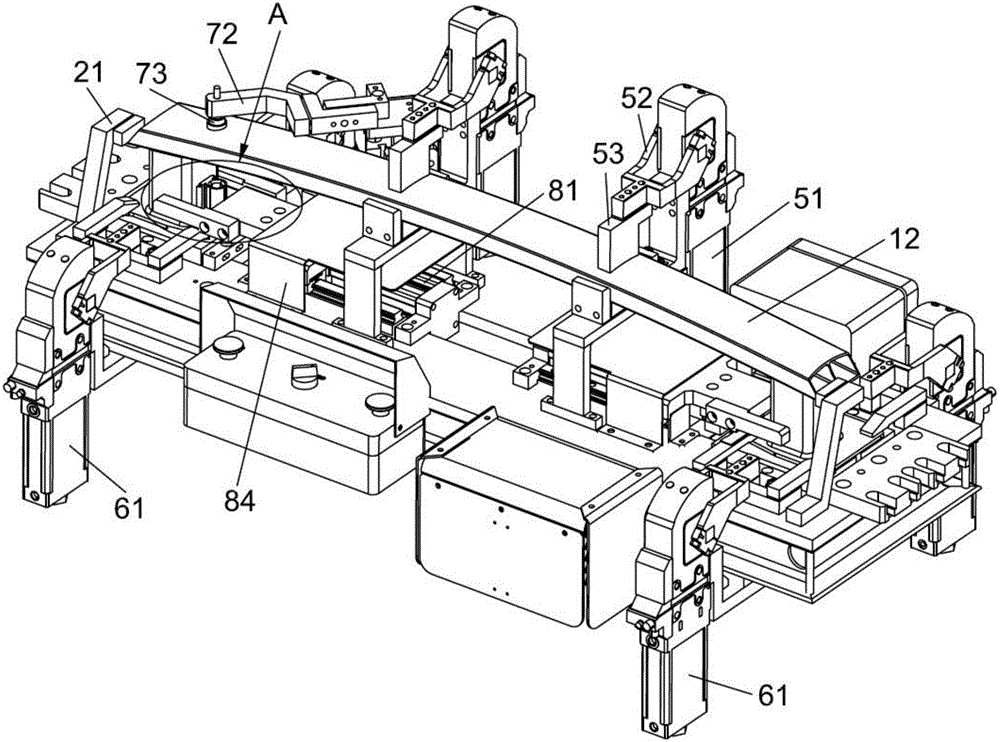 Welding tool of anti-collision beam and mounting plate