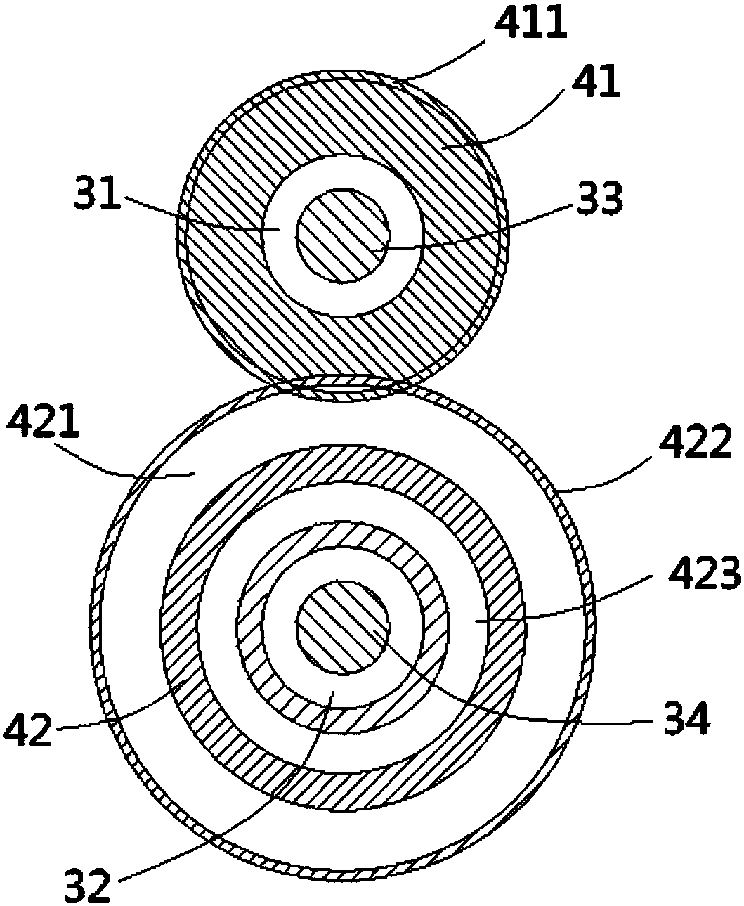 A guide belt of a cloth dryer with a deviation correcting device