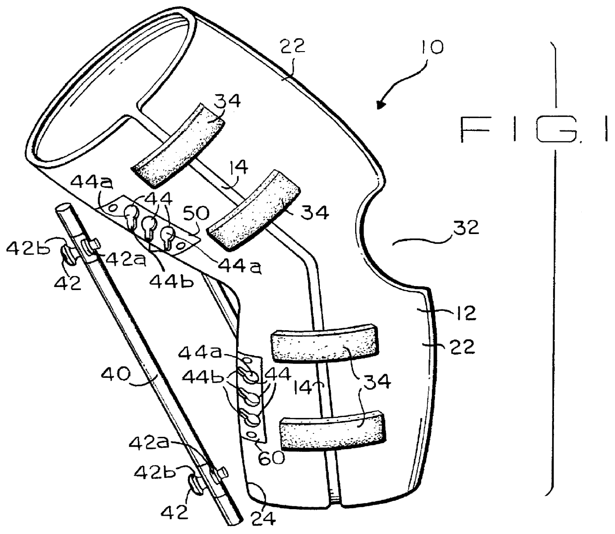 Adjustable tension joint brace apparatus