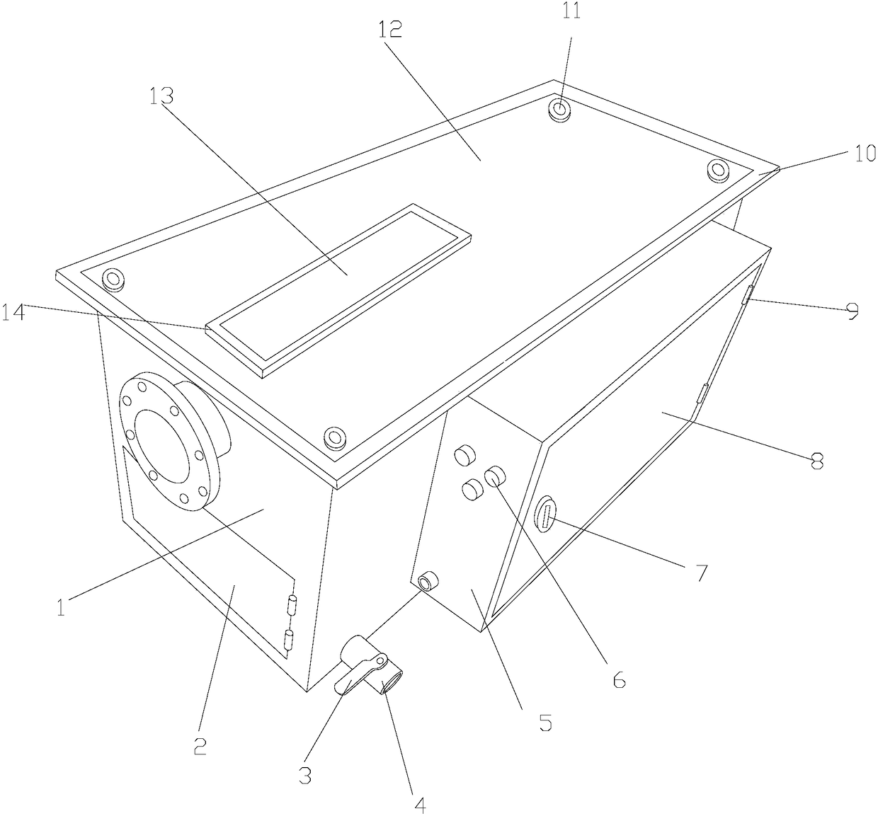 Oil removing and skimming device for sewage treatment