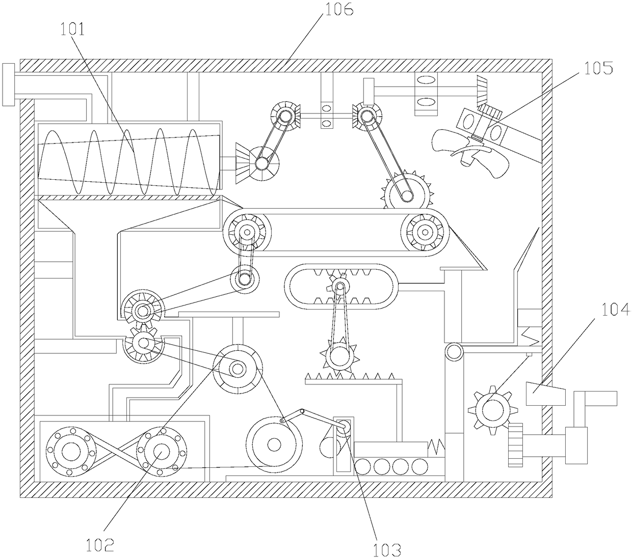 Oil removing and skimming device for sewage treatment