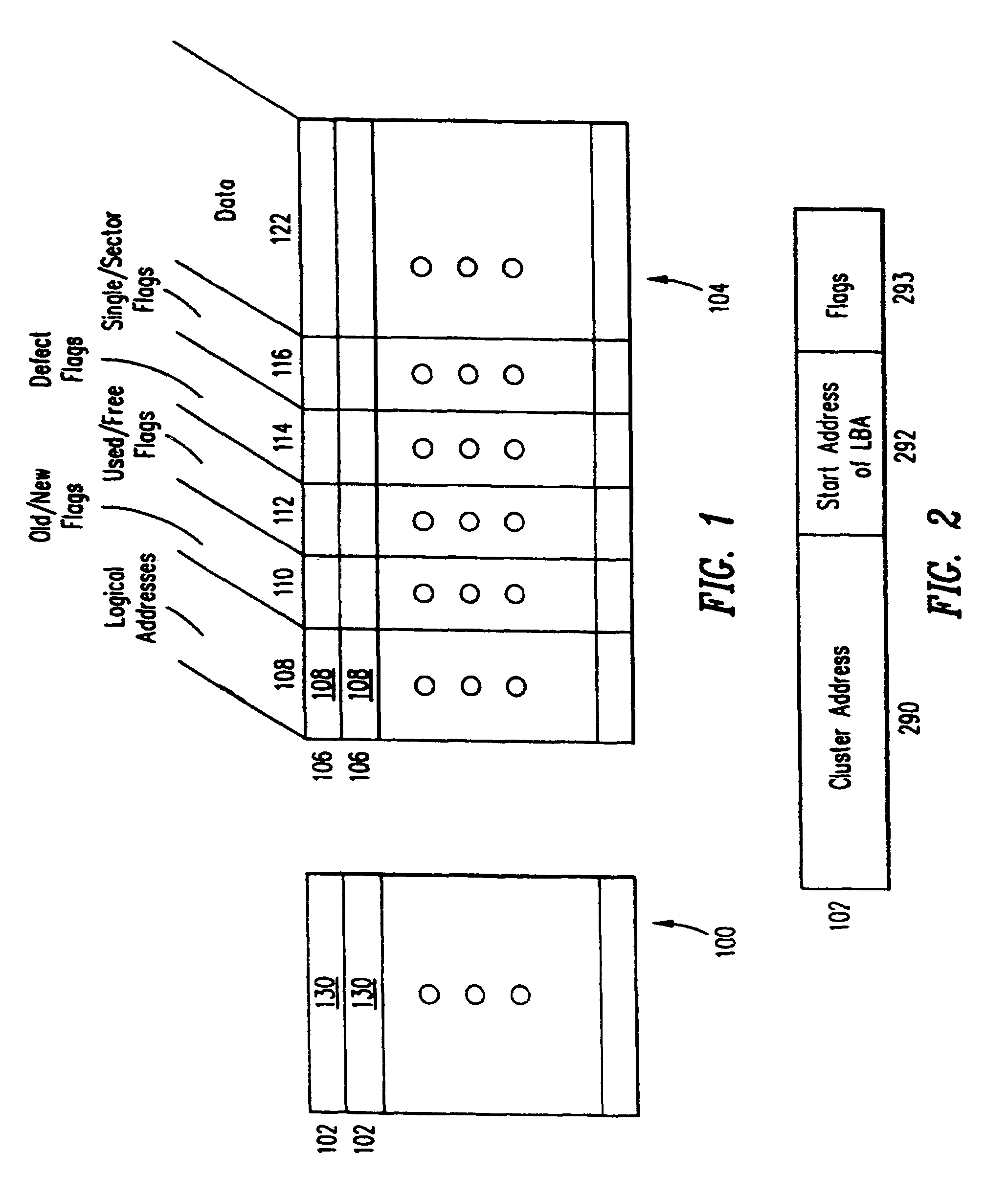 Direct logical block addressing flash memory mass storage architecture