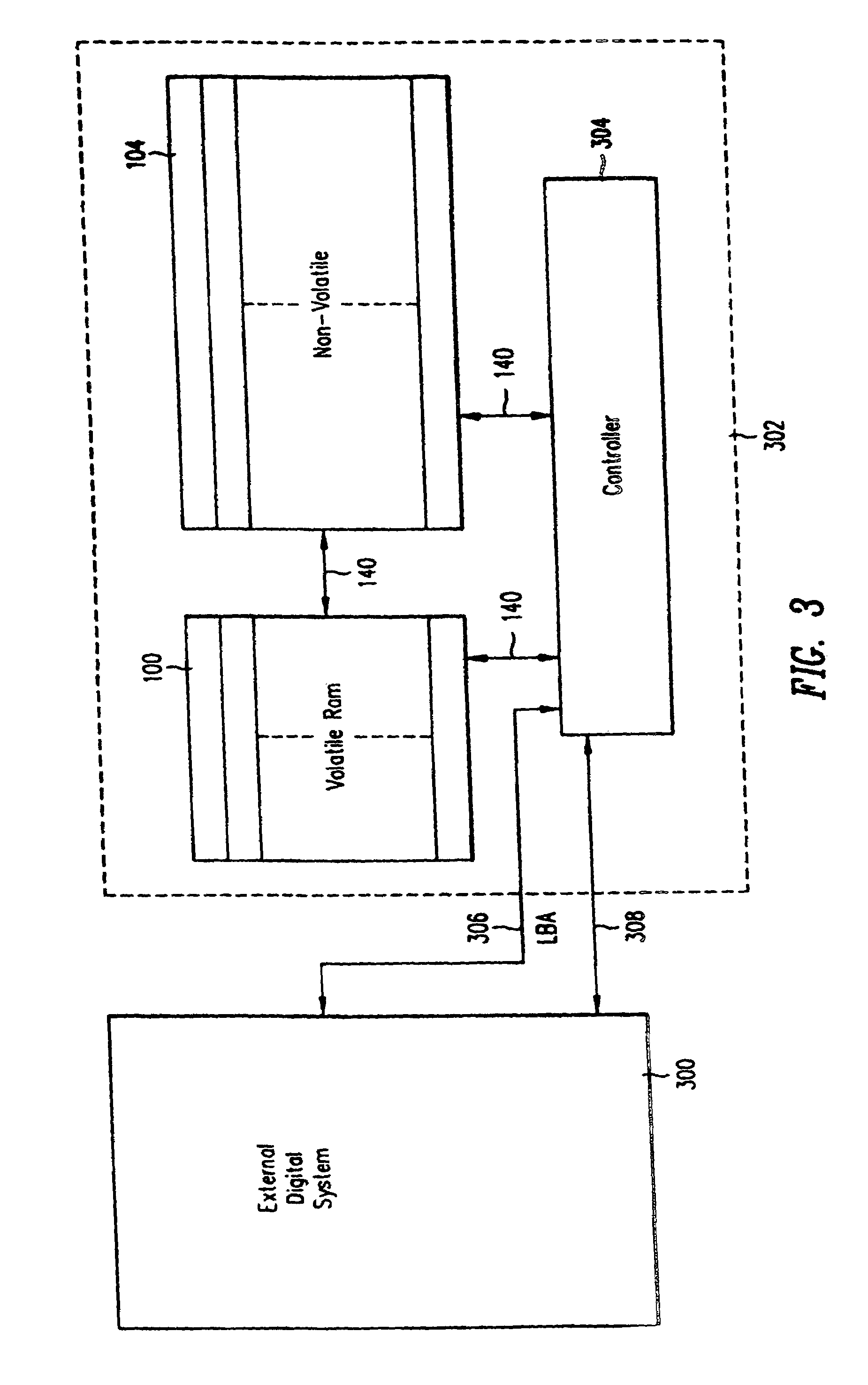 Direct logical block addressing flash memory mass storage architecture