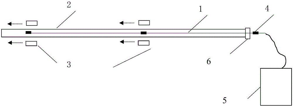 Method and apparatus for long-distance insertion of fiber into capillary tube