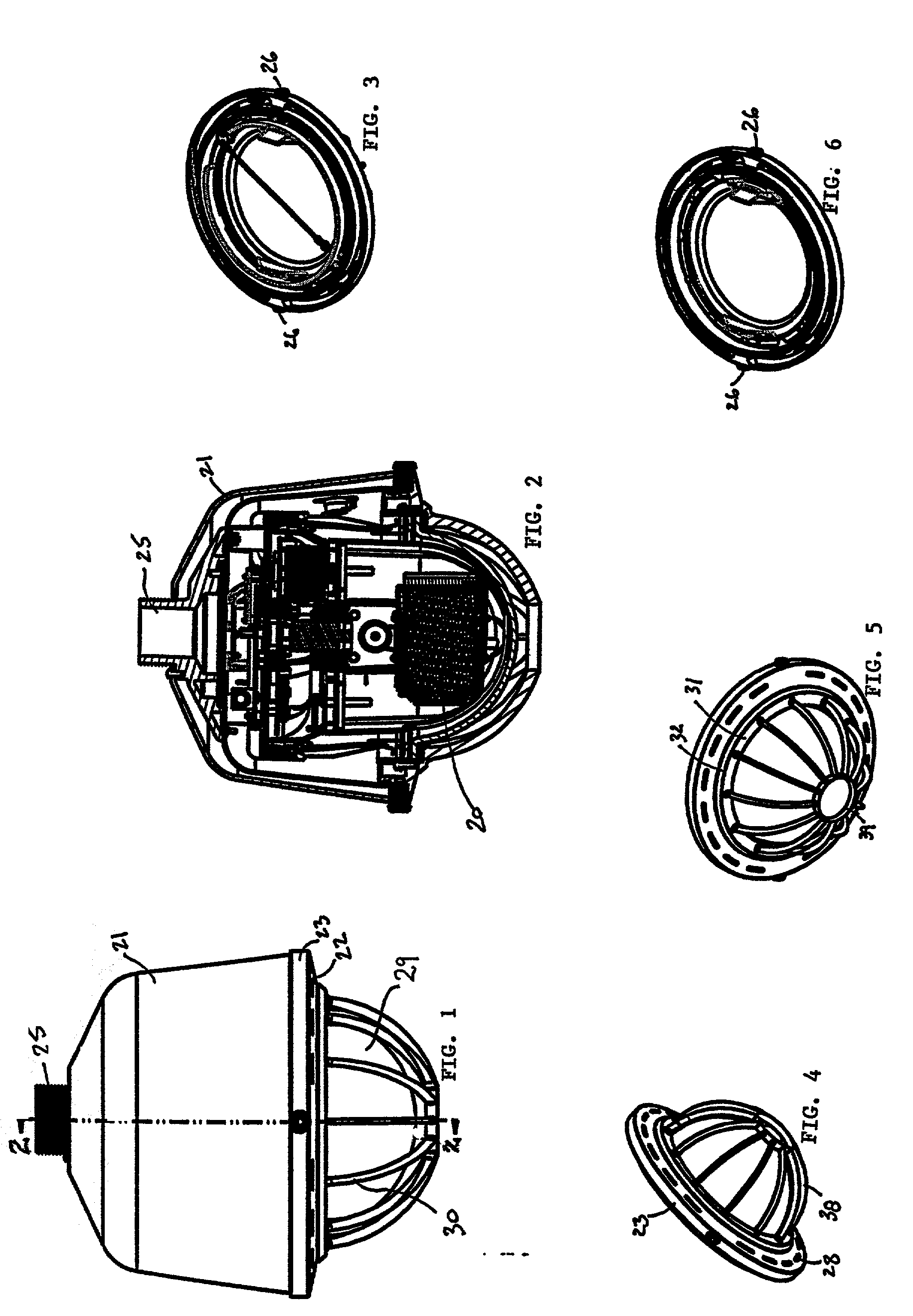 Heavy duty pendant with dome guard for dome camera system