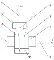 Knife back forming machine