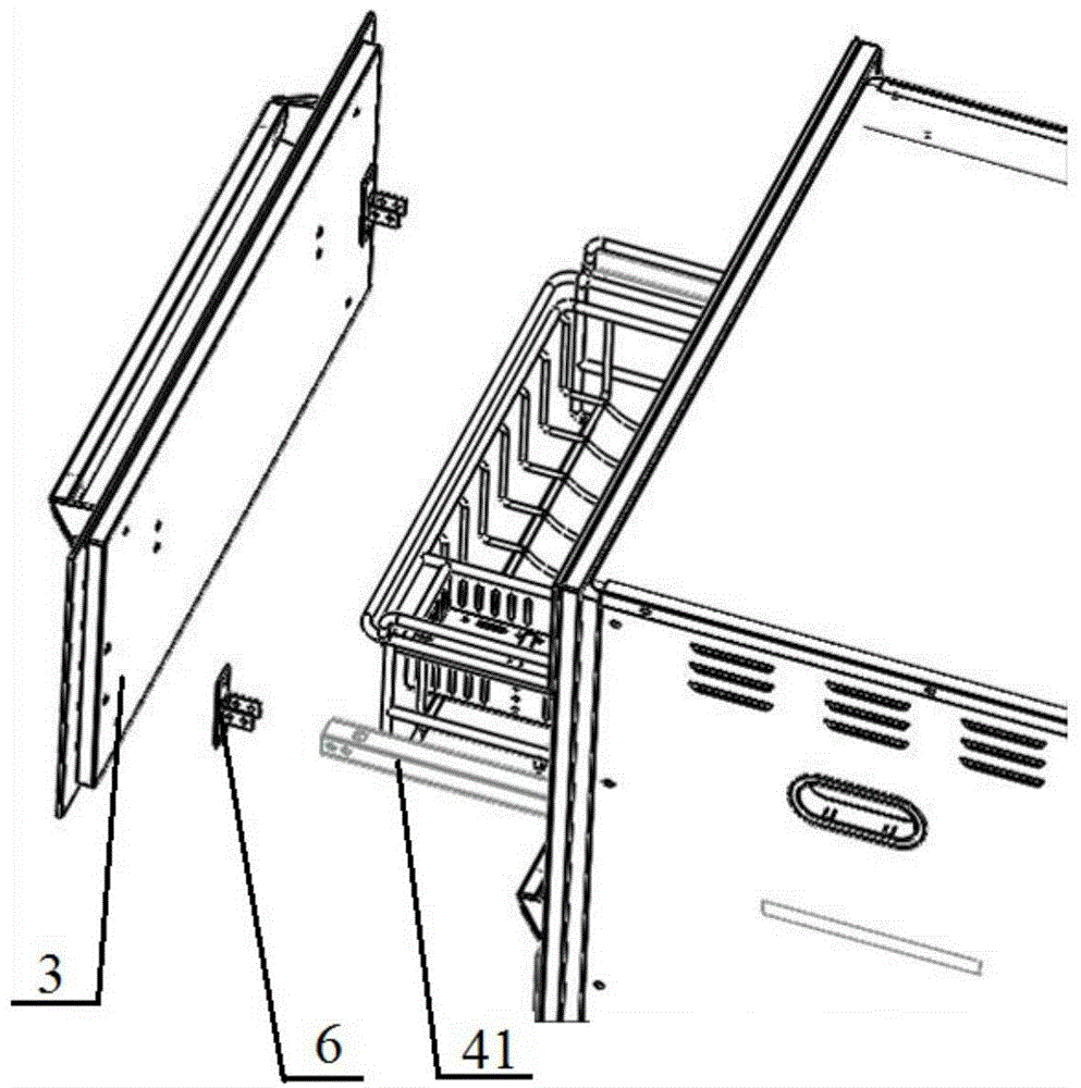 Sliding door system for embedded disinfection cabinet