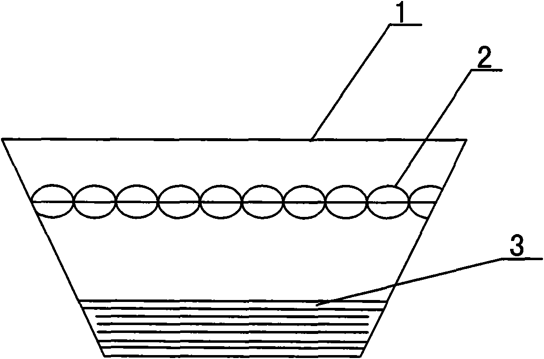 Transmission belt with transverse curtain