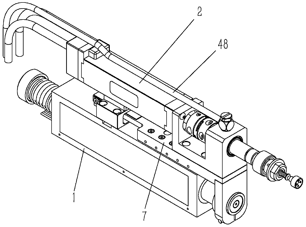 A linear motor module with side opening structure