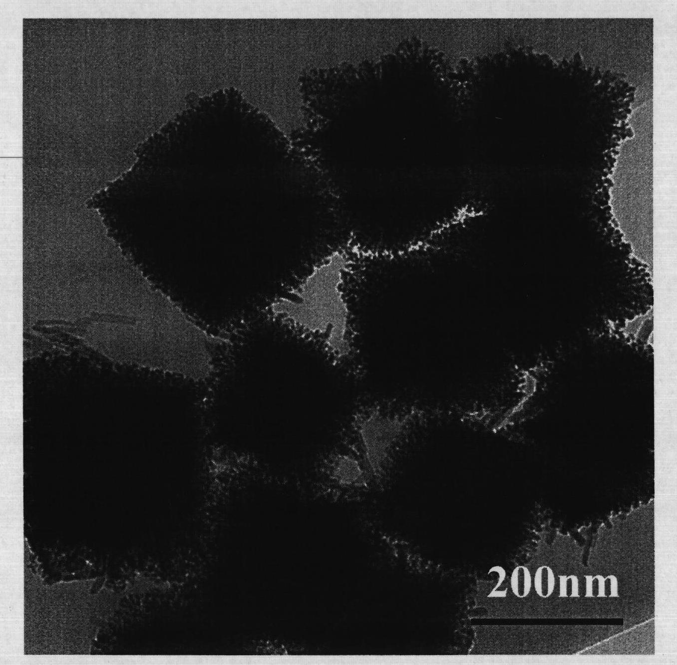 Method for synthesizing nano cerium oxide with different morphologies by hydrothermal method