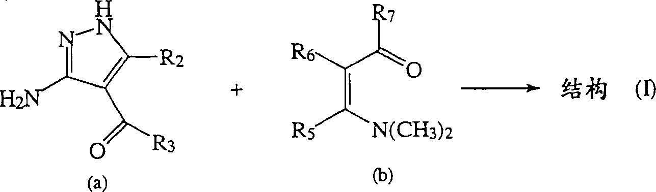 Synthese of substitutd pyrazolopyrimidines