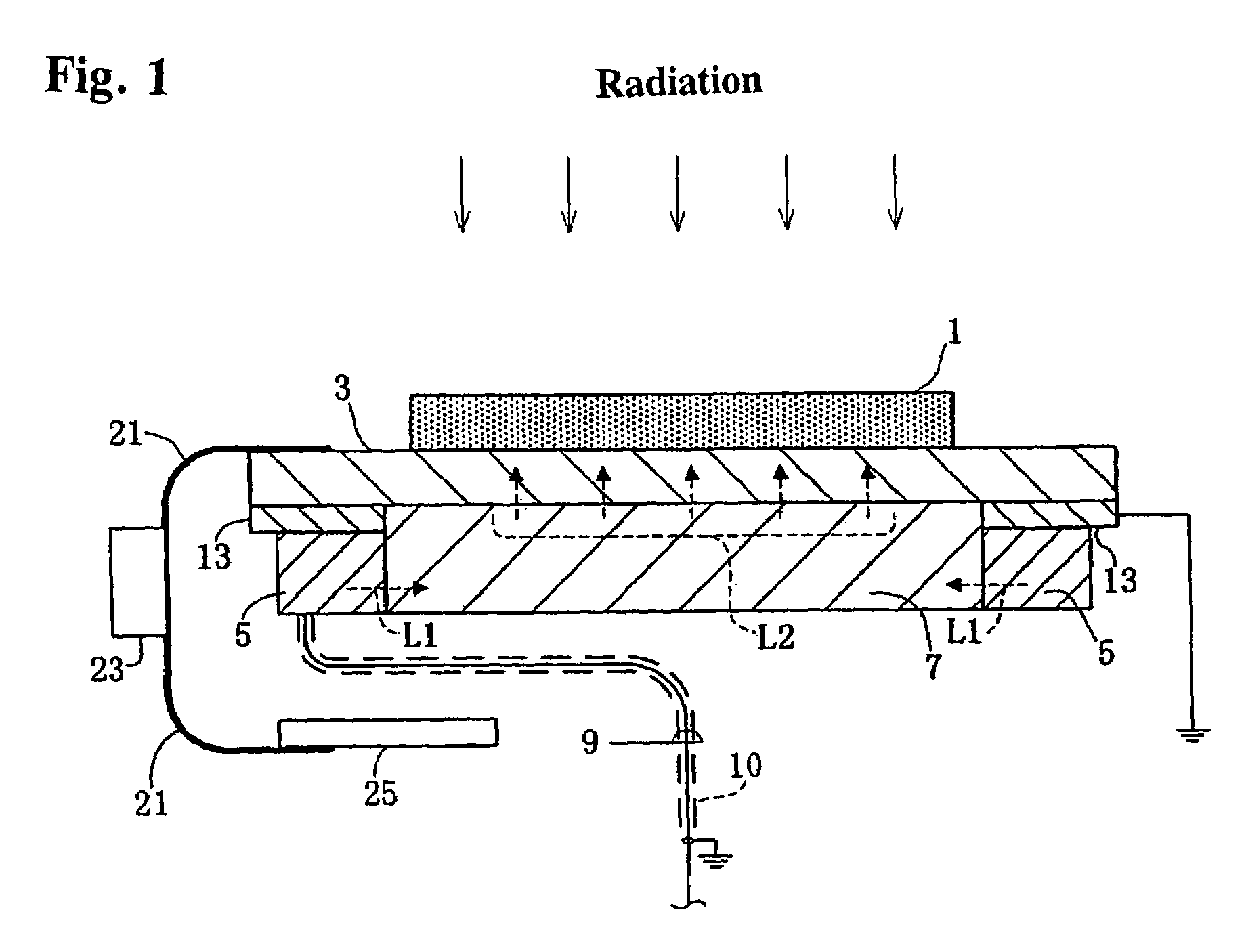 Two-dimensional radiation detector