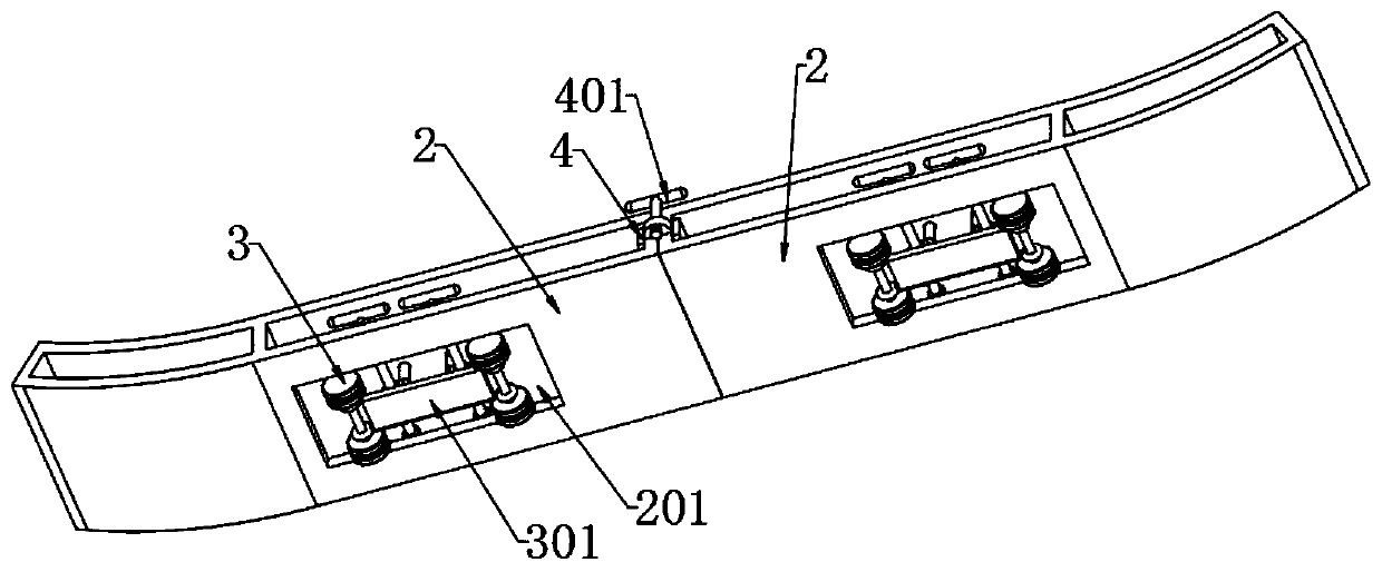 A convenient and portable ski structure for outdoor ski resorts