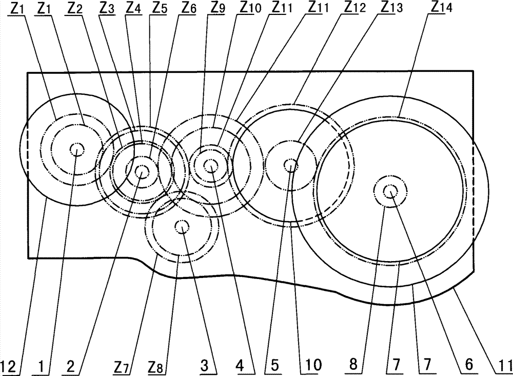 Gearbox for field operation machine