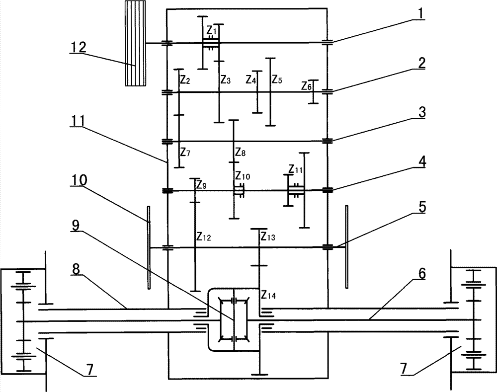 Gearbox for field operation machine