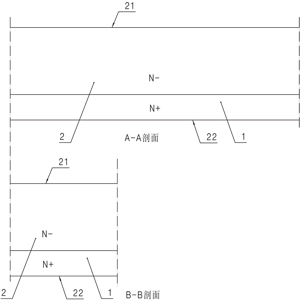 Semiconductor power device with ultralow power consumption and preparation method