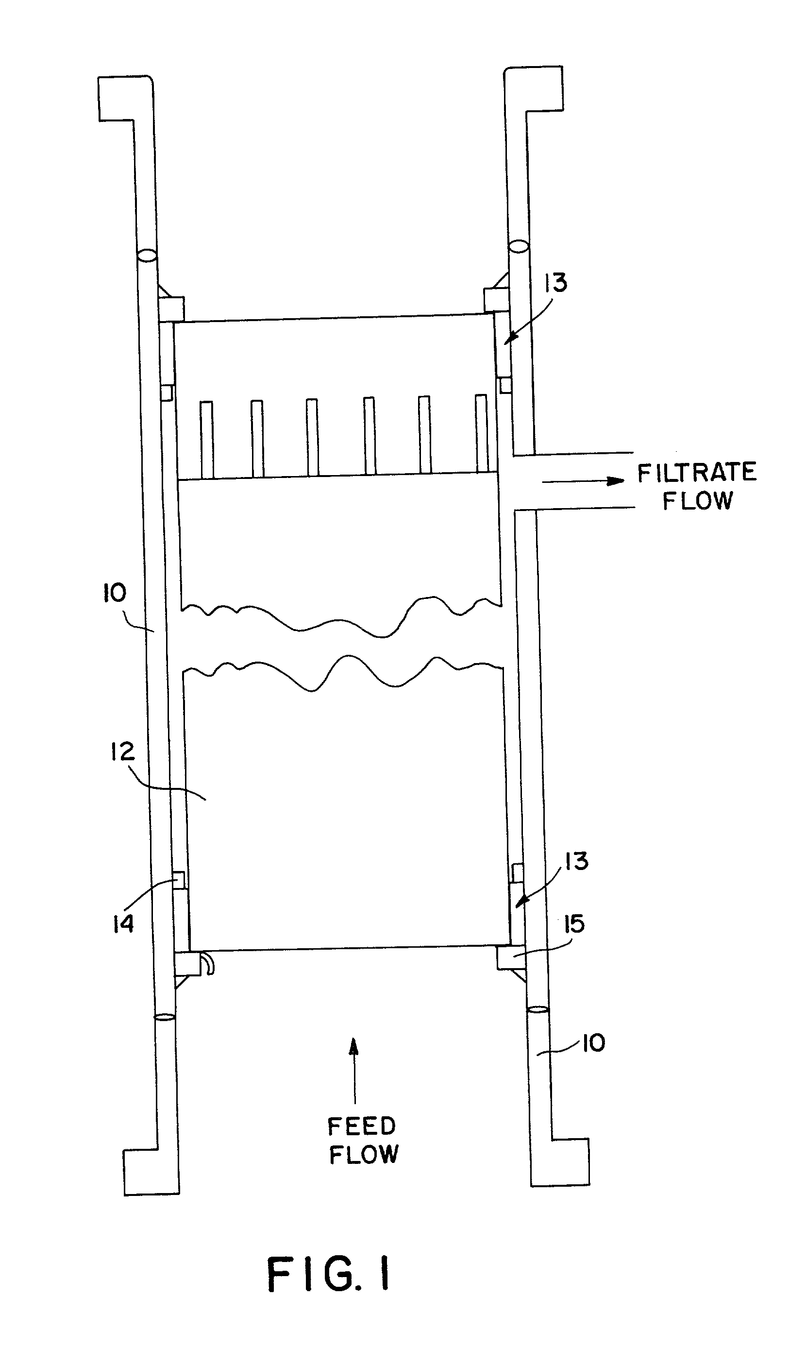 Airlift membrane device and membrane bioreactor and bioreactor process containing same