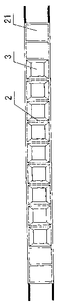 Smelting palletizing shaft furnace air-guiding wall and building method thereof