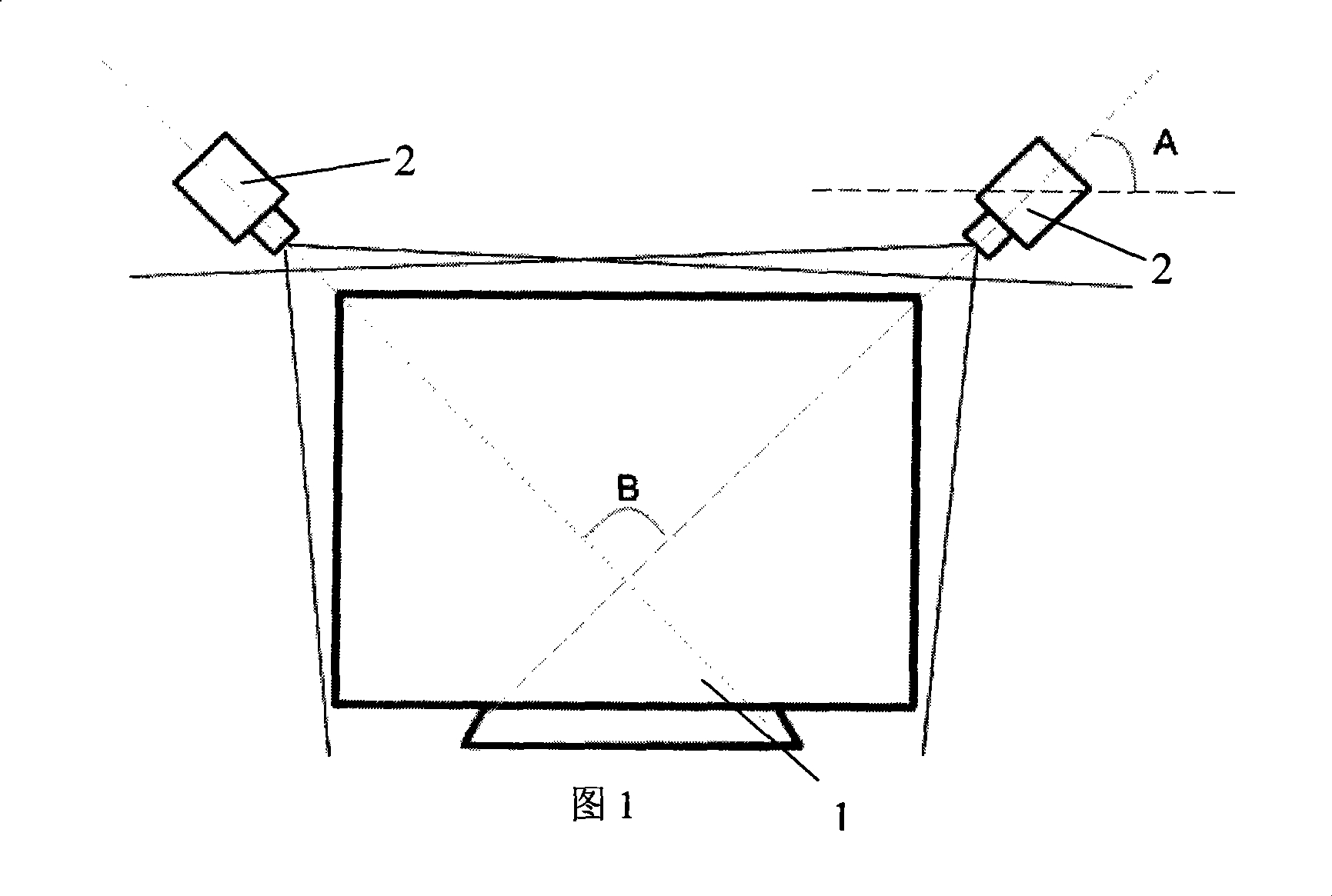 Virtual touch screen system based on image recognition