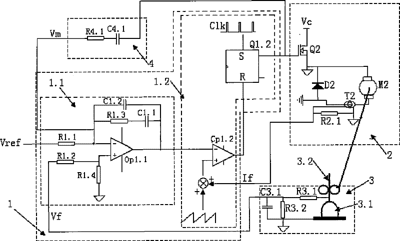 Control method of buried arc welding arc voltage feed back wire feeding and circuit