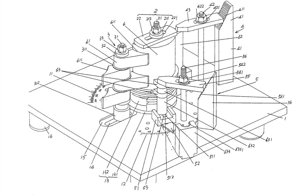 Open-close type frock clamp structure for forming die hinge welding