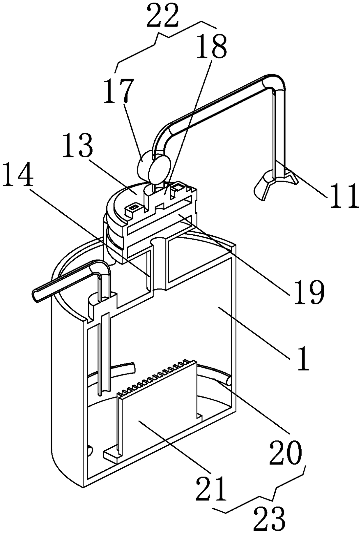 Adjustable oxygen supply device for respiratory medicine department