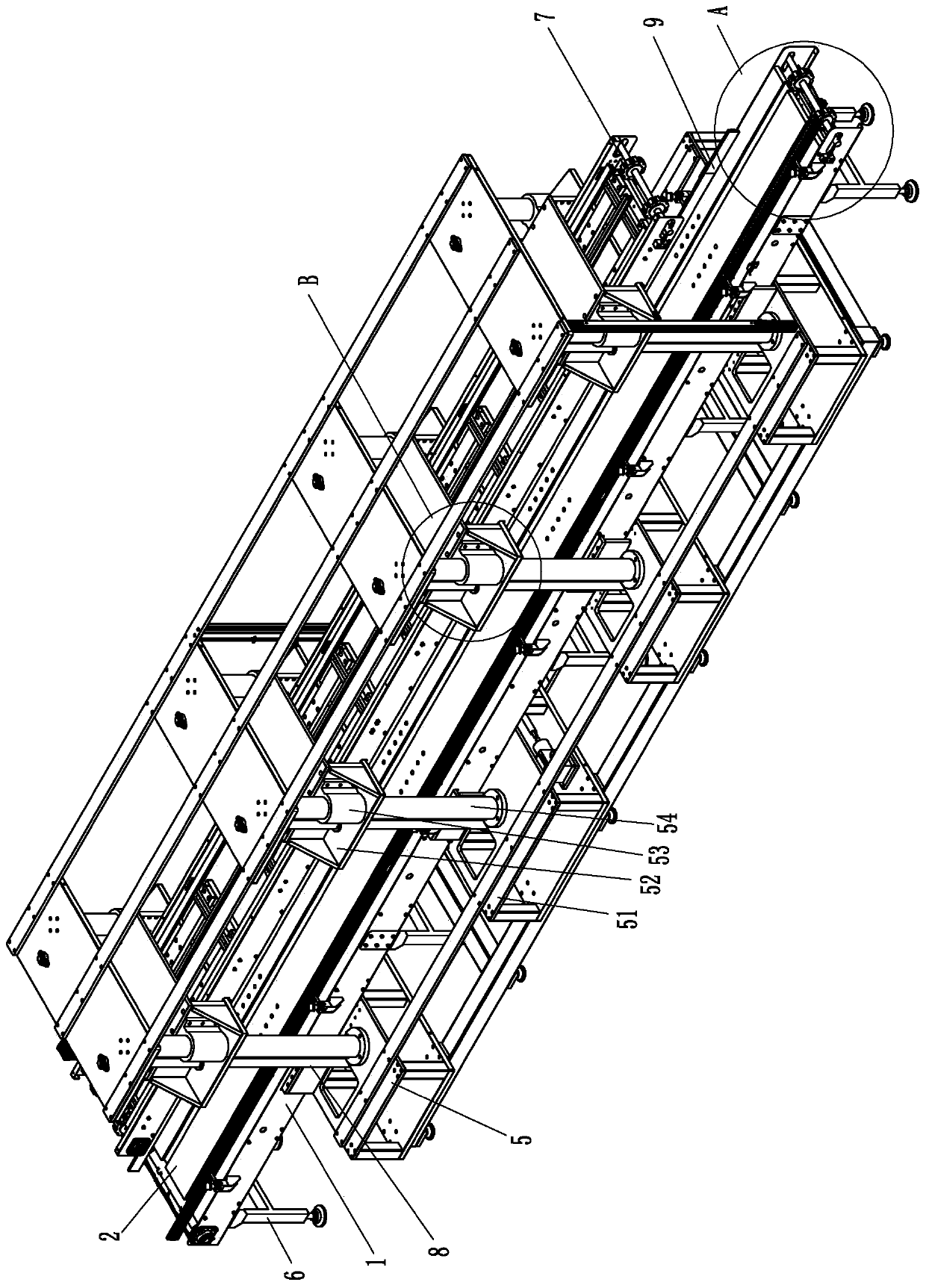 Air filter element polyurethane (PU) end cover foaming, curing and height-limiting device