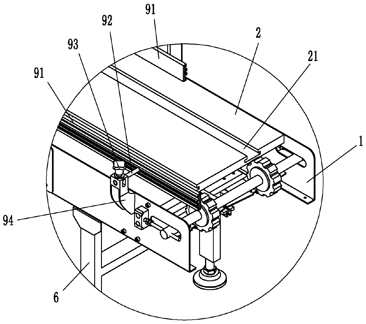 Air filter element polyurethane (PU) end cover foaming, curing and height-limiting device