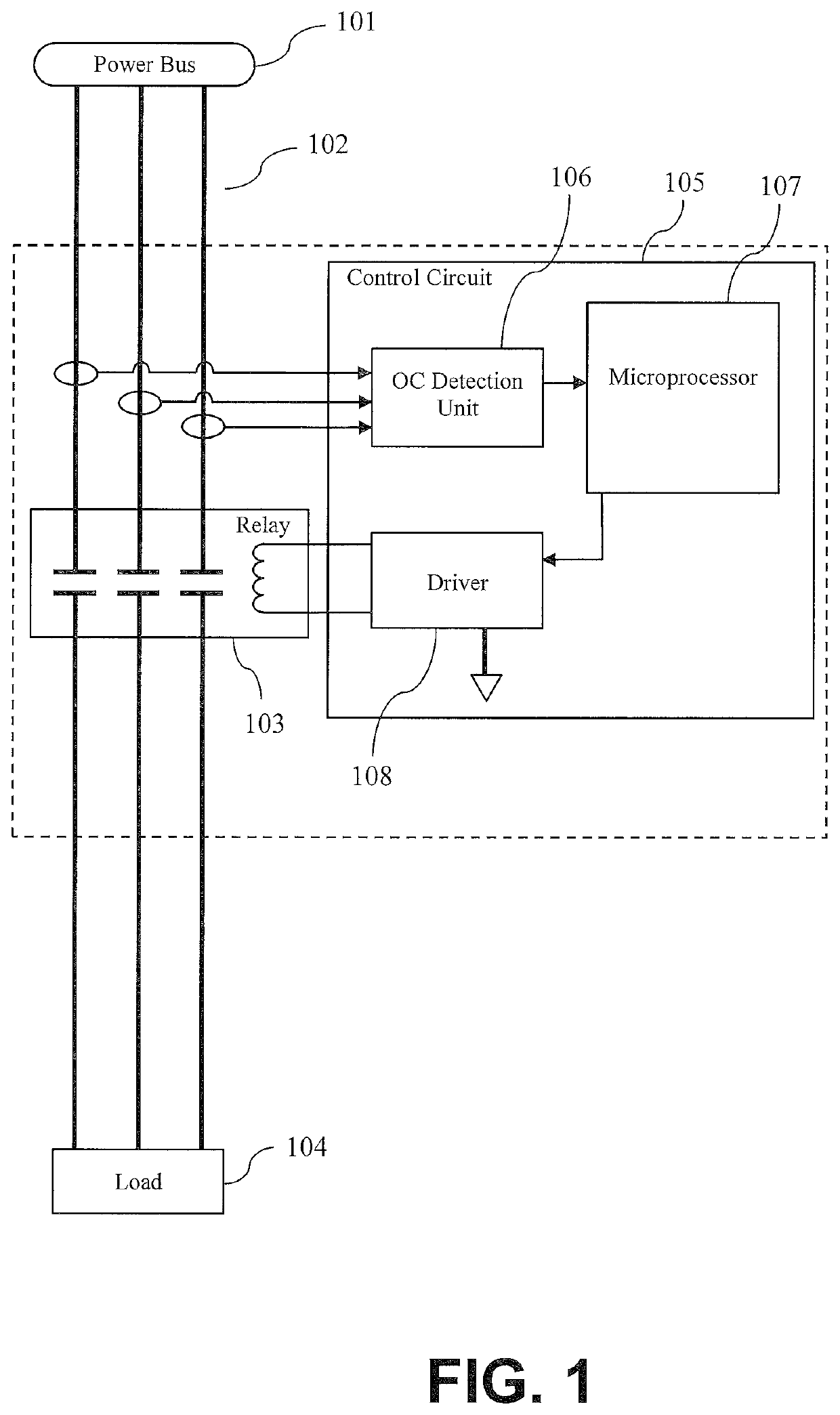 Virtual electronic circuit breaker