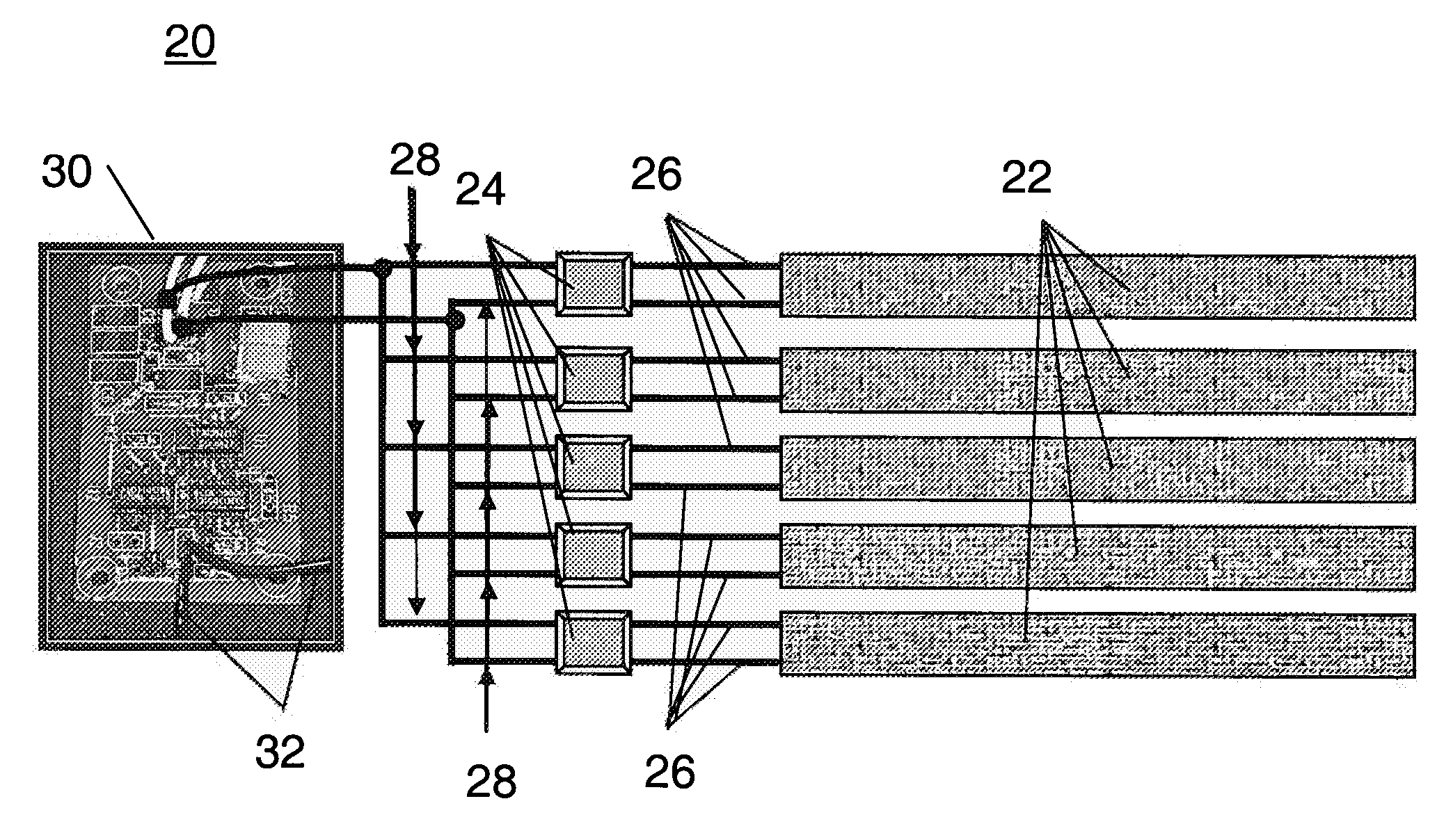 Energy harvesting from multiple piezoelectric sources