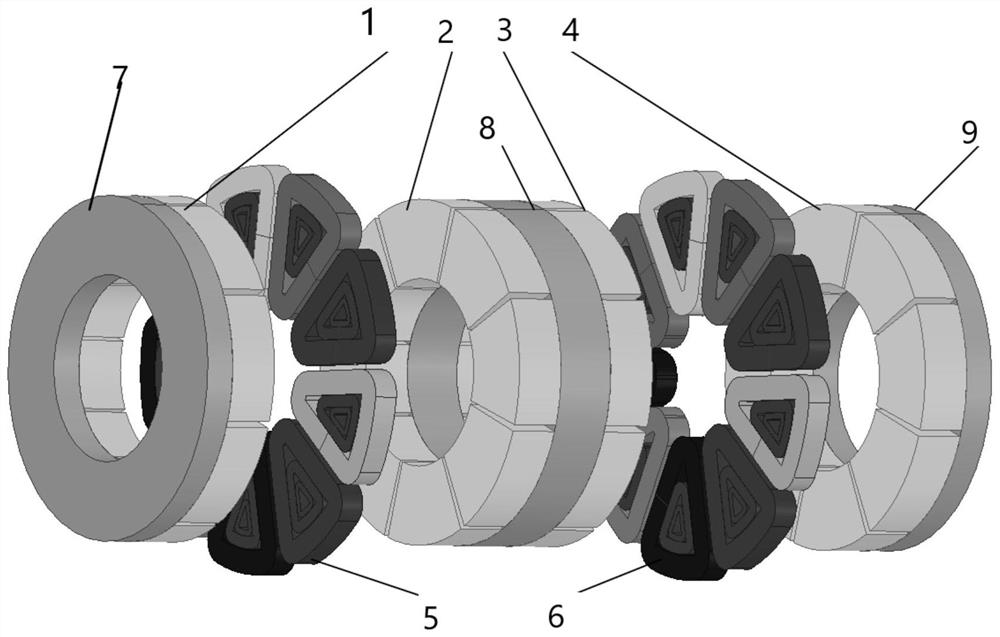 Axial flux permanent magnet motor for high voltage circuit breaker and its use