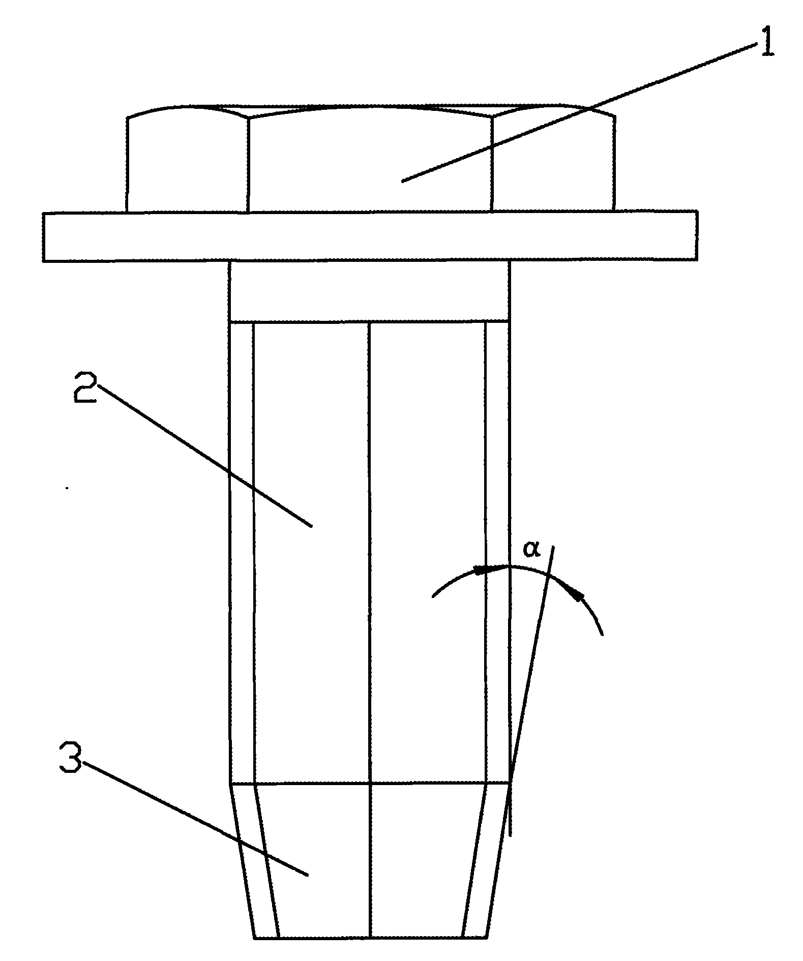 Self-tapping lock screw